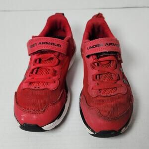 Boys Under Armour shoes red  sz  1y